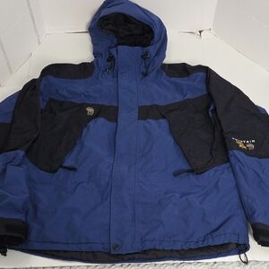 Vintage Mountain Hardwear Conduit Blue and Black Snow Rain Jacket